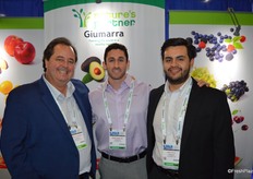 Gary Caloroso, Mike Walsh and Uriel Felix with Giumarra. 